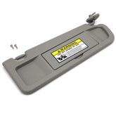 Ezzy Auto gray right passenger sun visor for Honda Civic with mirror improves interior practicality