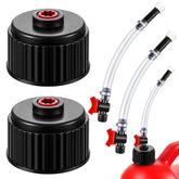 Fabbay racing fuel jug caps, two pieces, secure replacement and spill prevention.