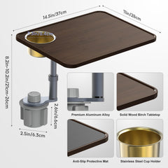 Fabias 4-point base offers stable setup and reduced wobble during travel.
