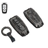 Facaizhu Ford heavy key fob cover in black offers rugged protection and a refined look
