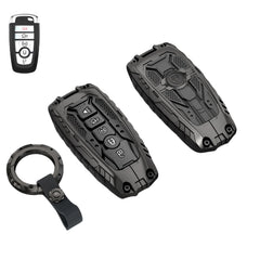 Facaizhu Ford heavy key fob cover in black offers rugged protection and a refined look