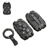 Facaizhu heavy key fob cover for Chevy Suburban; rugged metal shell protection.