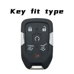 Facaizhu heavy key fob cover for Chevy Tahoe close-up showing fit.