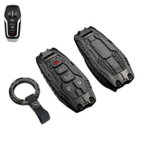 Facaizhu heavy key fob cover for Ford front view with precise 1:1 fit