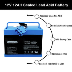 FACJOYMOOU 12V Peg Perego battery packaged, ready to install in seconds.