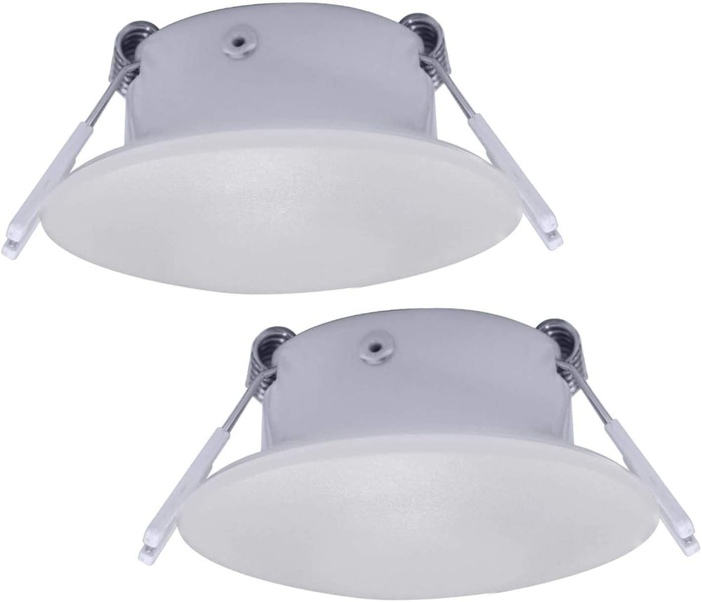 Facon 3-inch LED RV puck light with aluminum housing for long-lasting interior brightness.