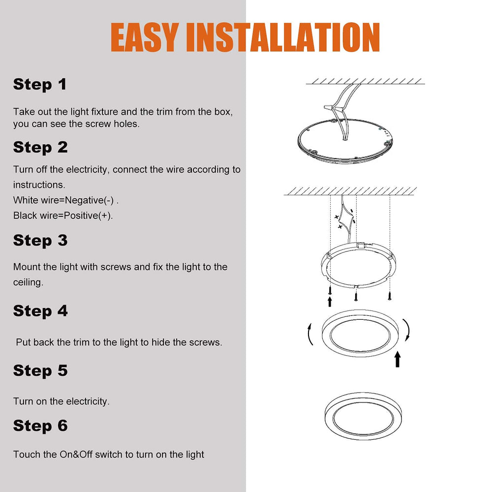 Facon ETL-listed 12V RV light for safe motorhome use
