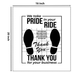 FADUOALI footprints design mats close up with friendly touch.