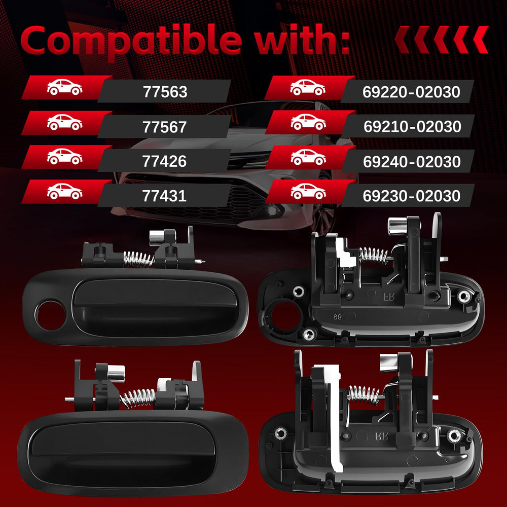 FAERSI four-piece set packaging for easy replacement on Corolla.