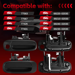 FAERSI four-piece set packaging for easy replacement on Corolla.