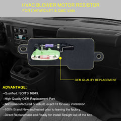 FAERSI blower motor resistor with installation tools image demonstrates streamlined setup.