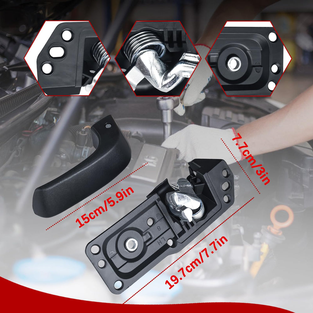 FAERSI door handle front-left chrome-plated adds a polished look and durable finish