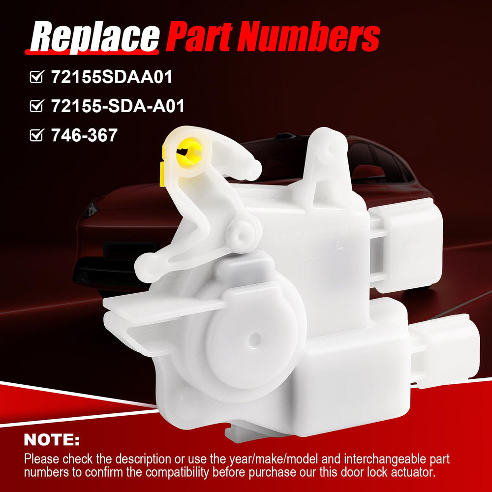 FAERSI left driver side actuator for Honda Ridgeline; restores front door locking.