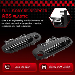 FAERSI rear-right exterior door handle chrome finish for Corolla.