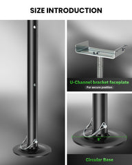 FAHKNS heavy-duty steel stabilizers with powder coating resist rust and weathering