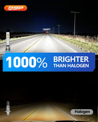 FAHREN 6500K cool white H1 light delivering a crisp, natural hue