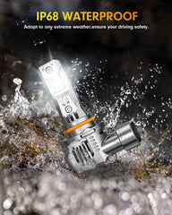 FAHREN 9005 LED bulbs pack of two fit most vehicles.