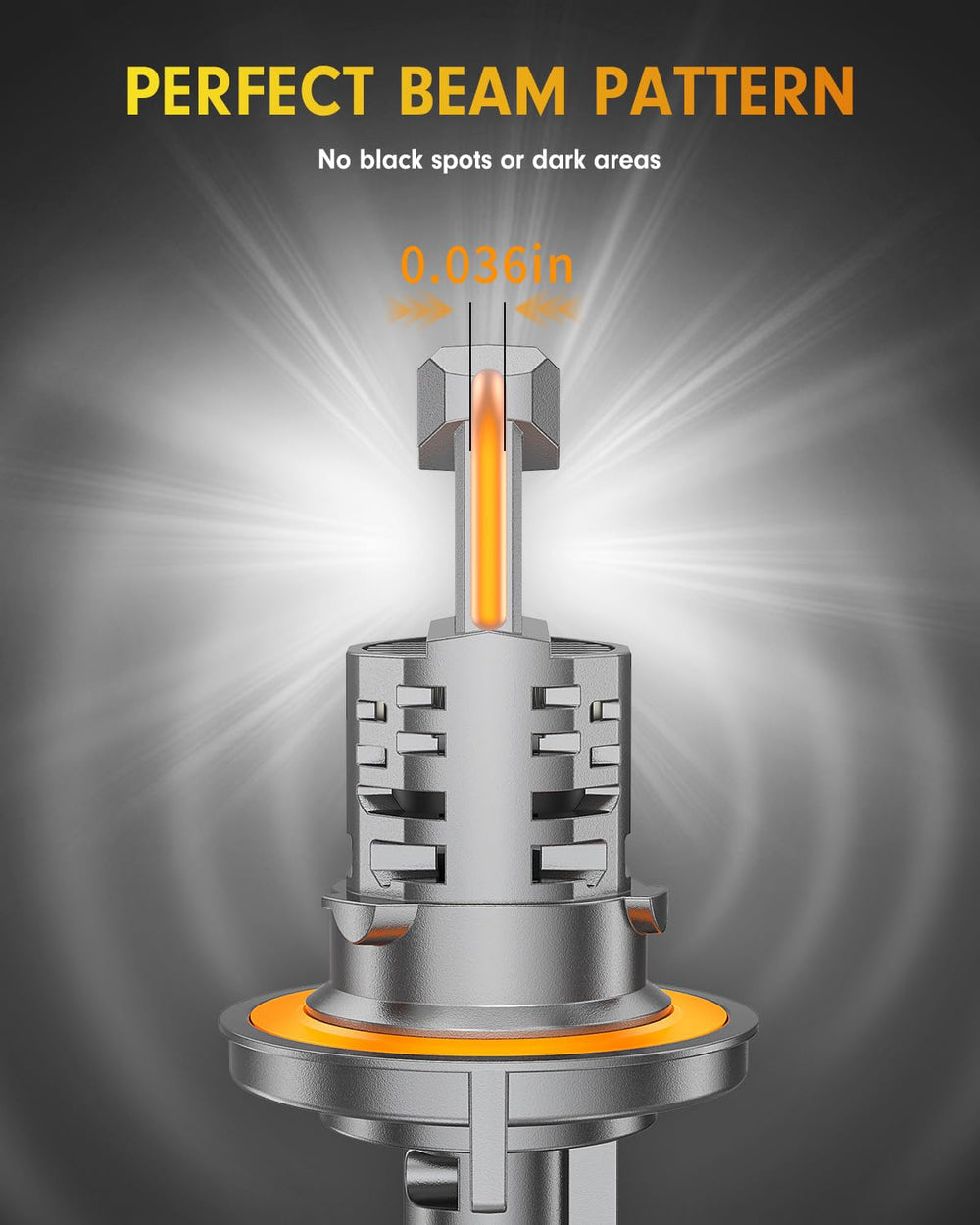 FAHREN cooling system with fins and 18,000 RPM fan for longer bulb life