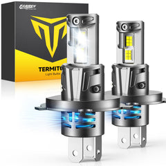 FAHREN H4 LED bulbs 9003 light-output for brighter night visibility.