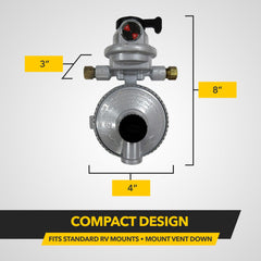 Fairview GR-9984 high-capacity output up to 345,000 BTU per hour for demanding RV needs