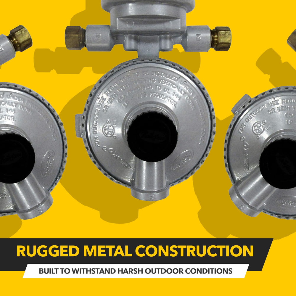 Fairview GR-9984 two-stage operation maintains steady pressure for RV appliances