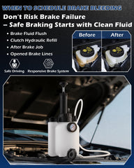 FAITIO 1L catch bottle included for clean fluid collection.