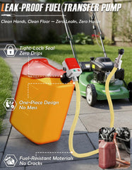 FAITIO auto-stop feature prevents overfill for cleaner transfers
