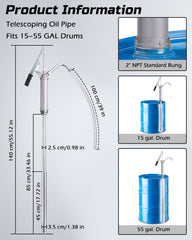 FAITIO pump handles diesel and kerosene and similar fluids