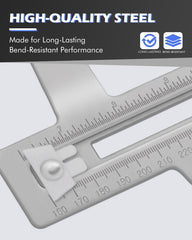 FAITIO drum brake measuring tool packaging demonstrates complete tool kit