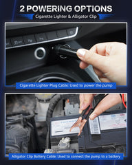 FAITIO portable pump powered by cigarette lighter for flexible field use