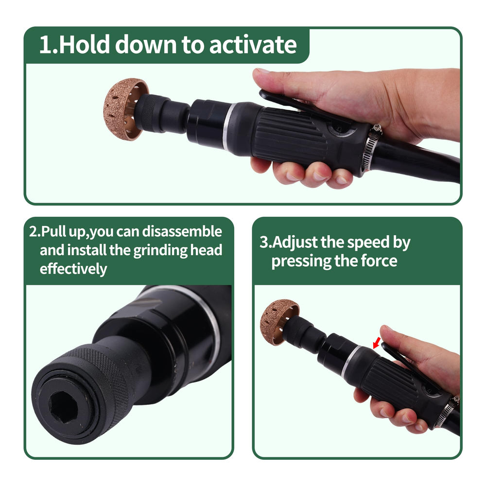 FAITIO tire buffer with 55mm grinder head for larger tire work