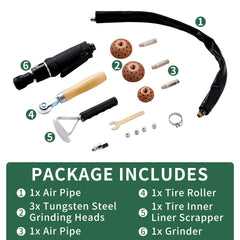 FAITIO inner liner scraper and tire roller simplify maintenance tasks