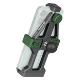 FANAUE motorcycle phone holder with 1-inch ball head rotation for versatile viewing on the go.