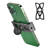 FANAUE aluminum phone holder with 1-inch ball head for secure bike mounting