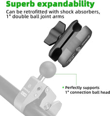 FANAUE anti-shake design minimizes wobble on rough roads.