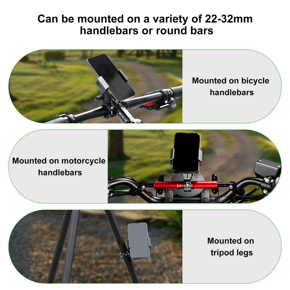 FANAUE clamp range from 0.87 to 1.26 inches fits many handlebars.
