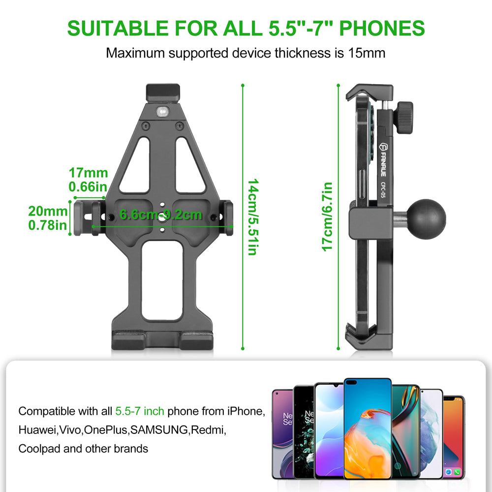 FANAUE quick, one-handed installation on handlebars.