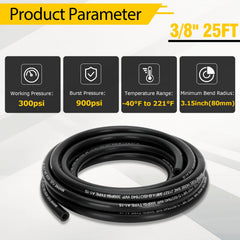 Fancat hose rated for 300 psi working pressure for reliable fuel flow.