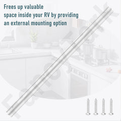 FancyTark rail is compatible with portable grills and accessories.