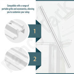 FancyTark RV side-mount rail installed on camper saves interior space.