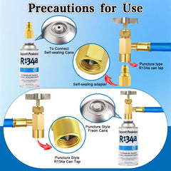 FANOVO 134a low pressure quick coupler for secure snap-on connections.