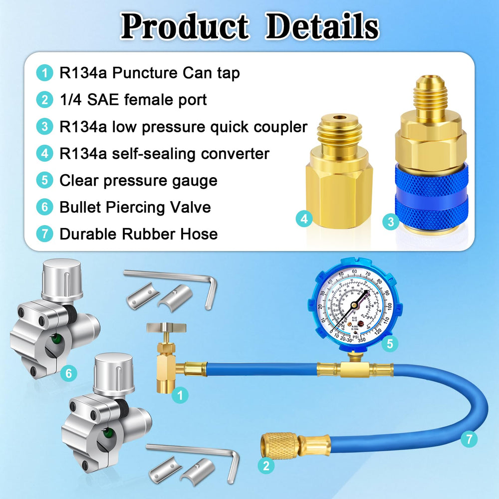 FANOVO BPV31 piercing valve for direct can puncture and controlled charging.