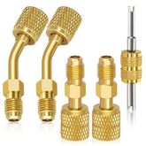 Fanovo mini split adapter straight port for quick R410A connections in service tasks