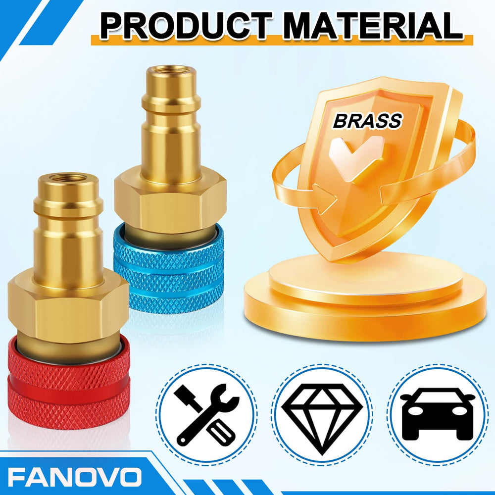 Fanovo easy-installation kit reduces setup time during A/C service.