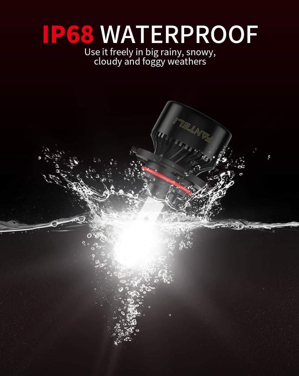 FANTELI offroad lights IP68 waterproof connector reliable in wet conditions