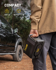 Fanttik X9 Ultra compact design fits in a vehicle