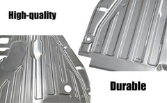 Shield protecting engine components from water, mud, and debris