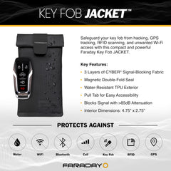 Faraday Defense Key Fob Jacket close look at water-resistant material