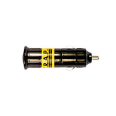 Faraday Defense T.R.A.P. plugged into a 12V outlet for quick vehicle protection