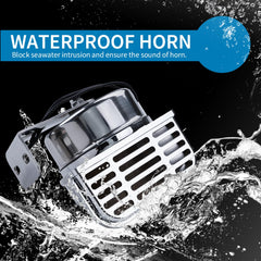 FARBIN 12V boat horn installed on vessel demonstrating reliable weatherproof operation.